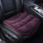 Housse de siège de voiture en coton peluche Coussin violet