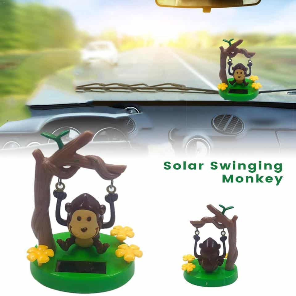 Figurine dansante singe décoration de voiture pour enfant_4